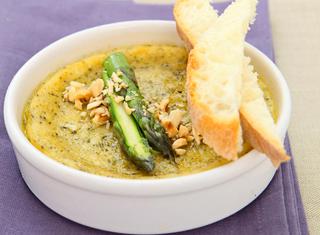 Vellutata di asparagi al forno