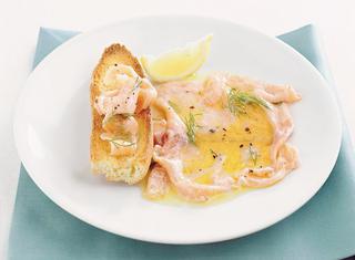 Salmone marinato al limone