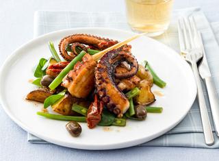 Insalata tiepida di polpo, patate e fagiolini