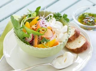 Insalata di mango e bufala