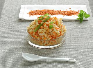 Burghul con lenticchie rosse