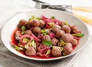 Polpette con zucchine in carpione