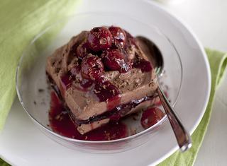 Torta al cioccolato, ricotta e amarene