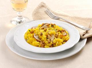 Risotto ai funghi e salsiccia