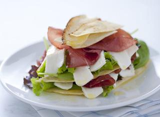 Millefoglie light con pane carasau