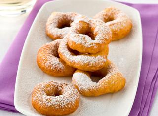 Graffe fritte con impasto senza patate