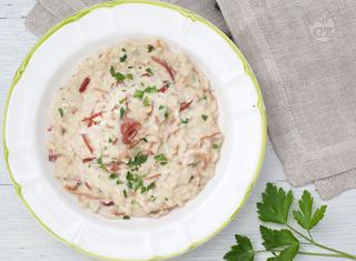 Come preparare il risotto alla birra e speck