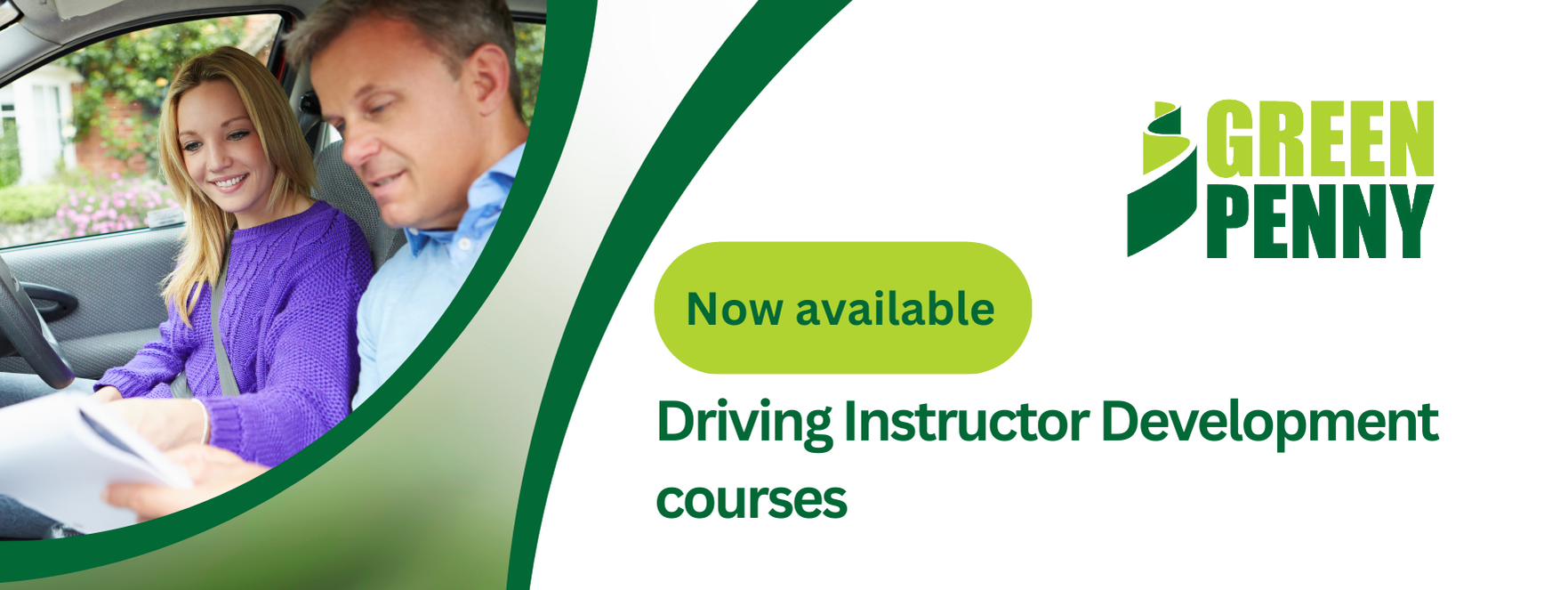 Introducing Green Penny's Driving Instructor Development Courses banner