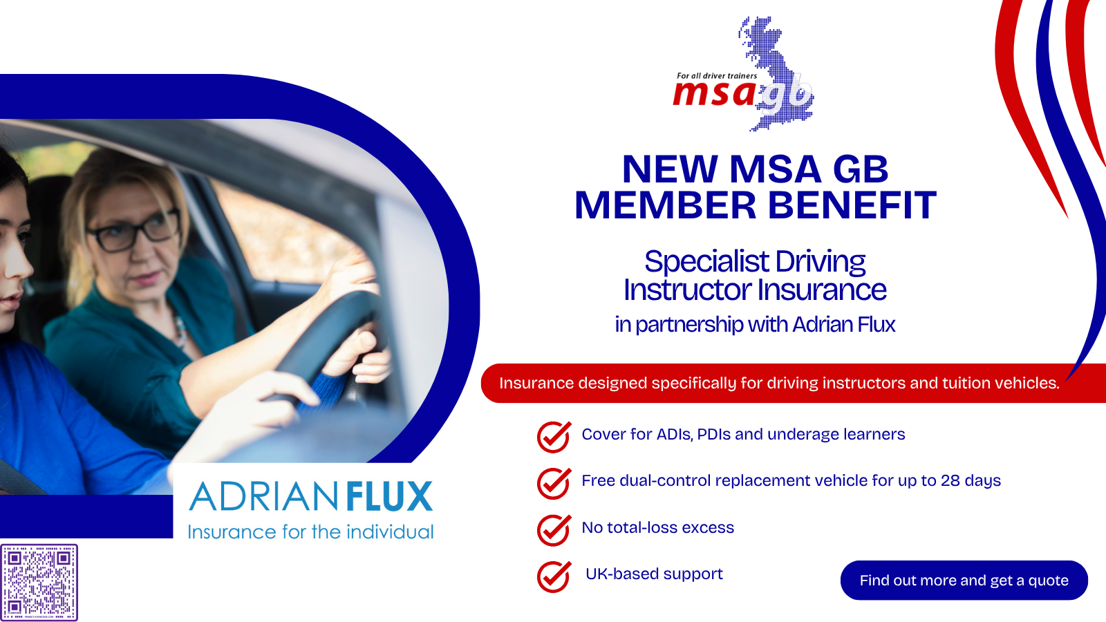 MSA GB Partners with Adrian Flux Insurance to Deliver Another Valuable Member Benefit banner