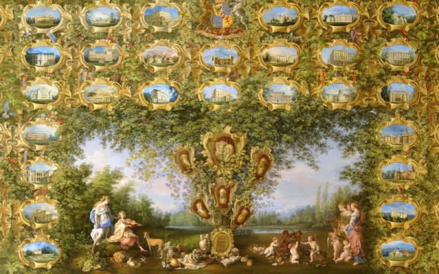 'A Family Tree of Rothschild Houses' painting by Jean-Marc Winckler