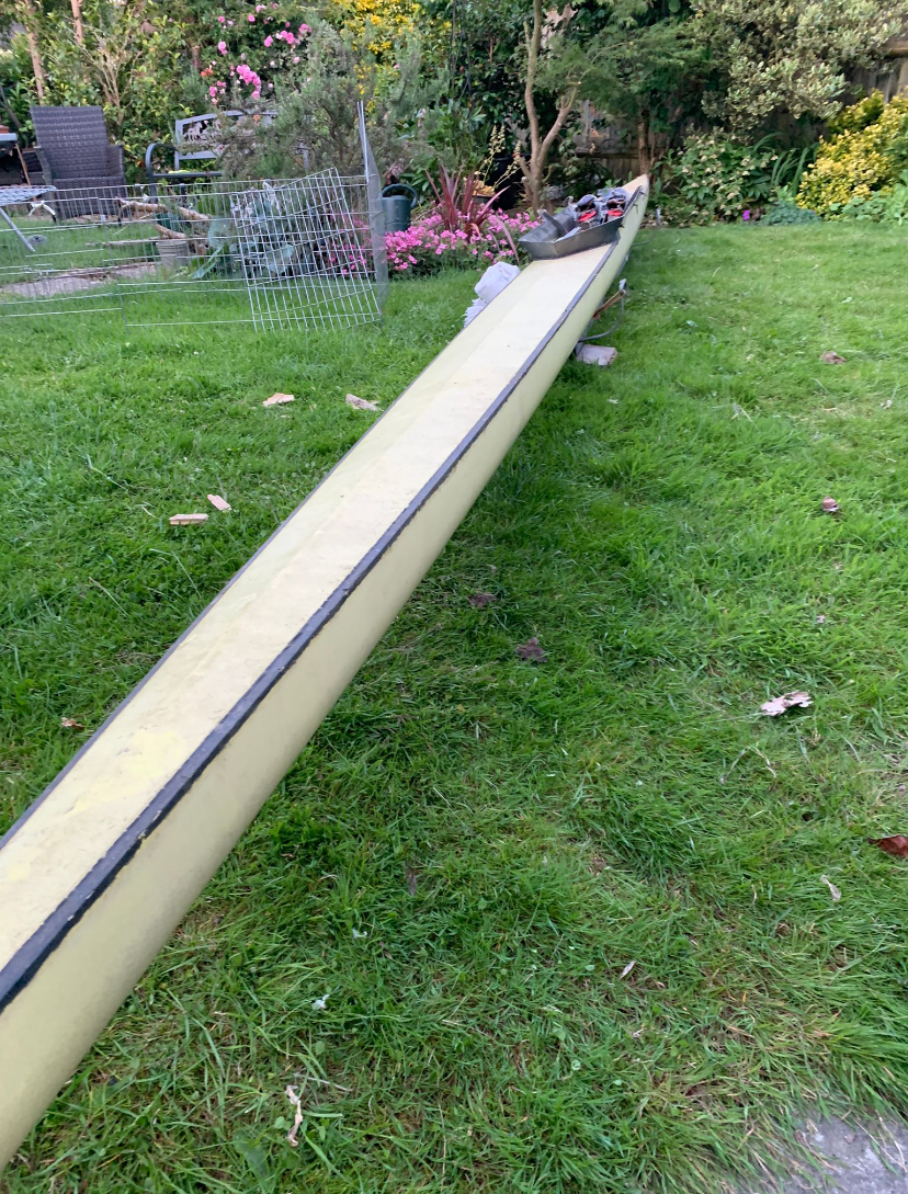 RowingAdverts Empacher Single 65kg with Carl Douglas riggers