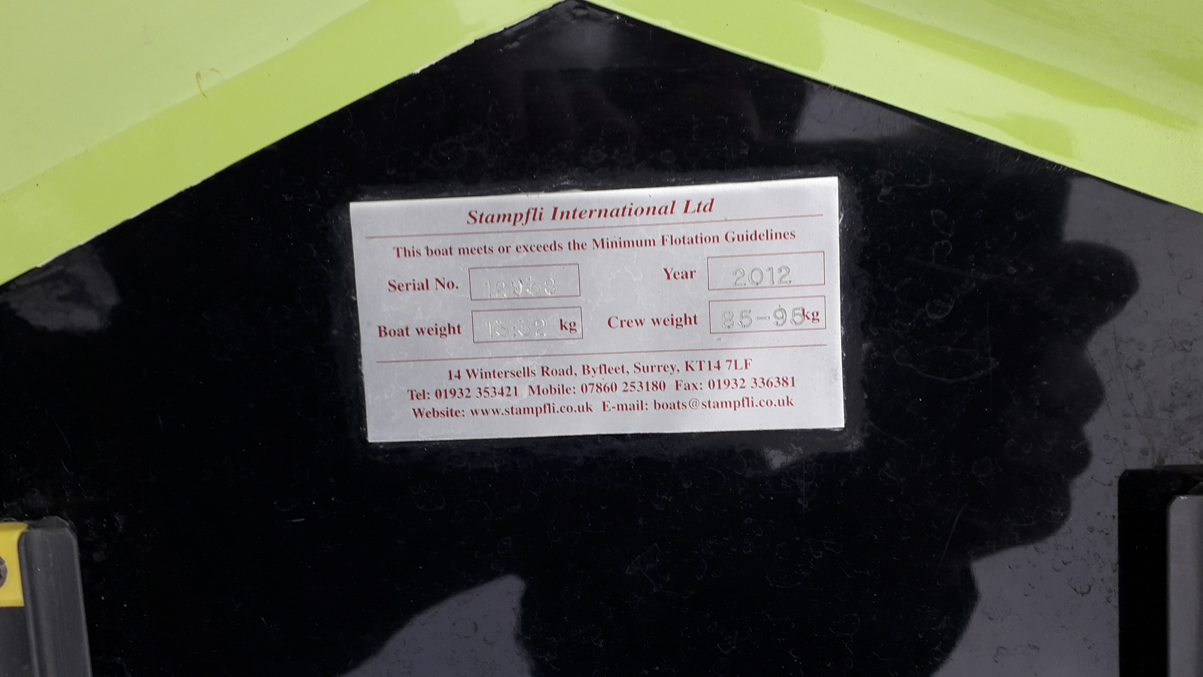 RowingAdverts Stampfli 1x For Sale (8595Kg)