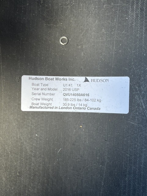 Hudson U141 1X 2016 USP  Crew Weight 84-102kg - image 3