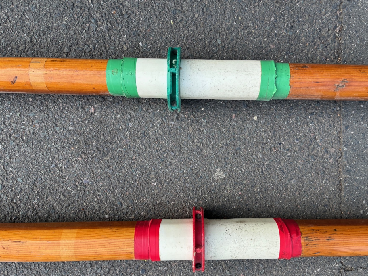 Pair of wooden sculling oars for sale - image 2