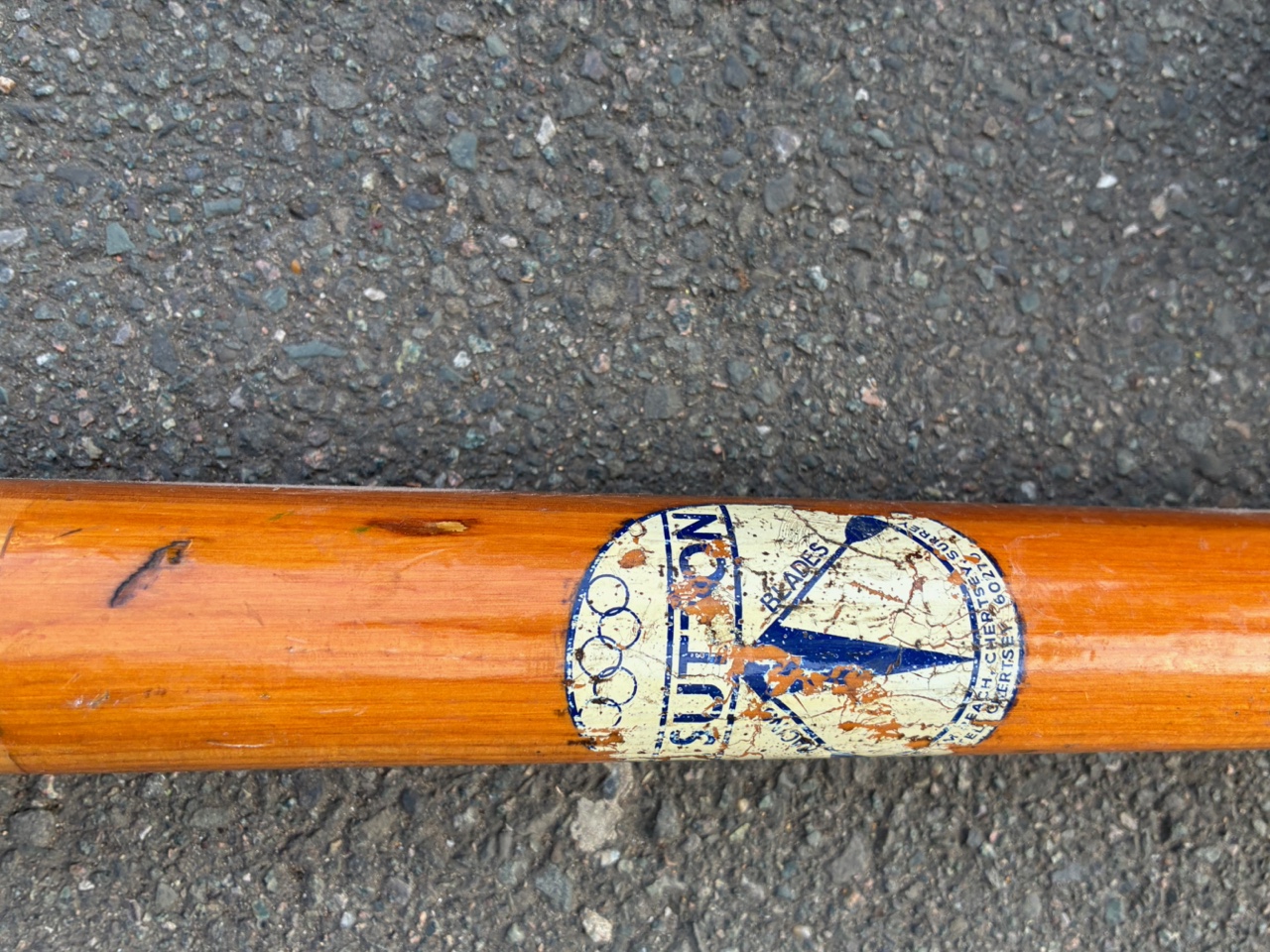 Pair of wooden sculling oars for sale - image 3
