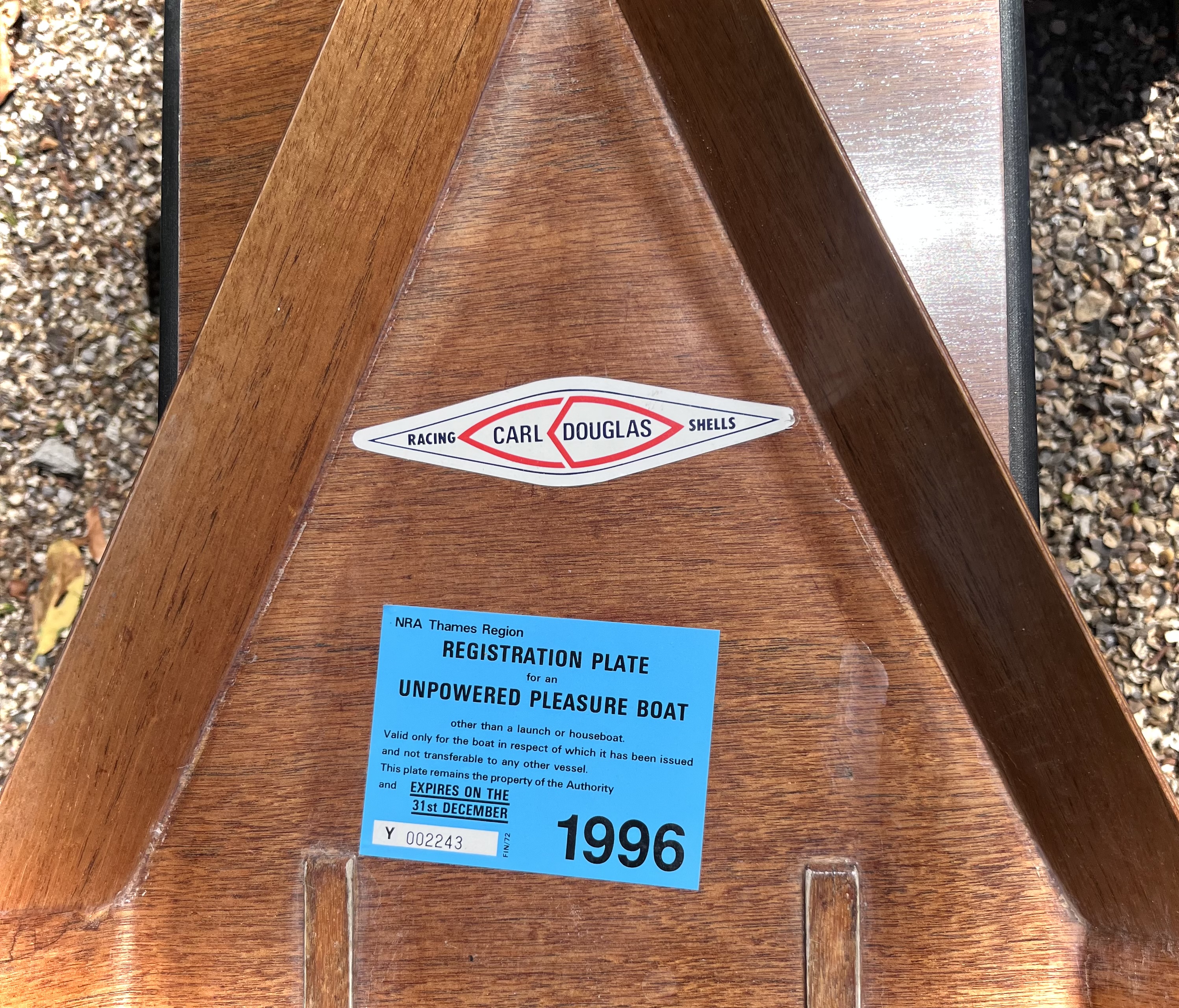 Vintage 1979 Carl Douglas Single Scull 60-65 Kg - image 4