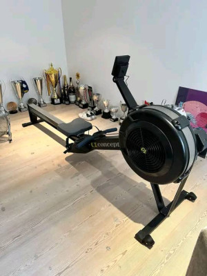 For sale rarely used Concept 2 rowing machine.
