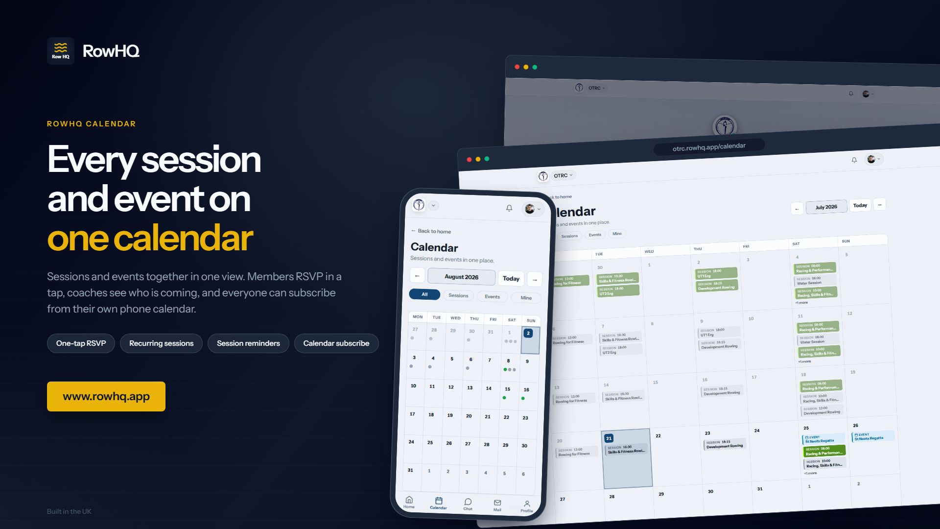 RowHQ - Rowing Club Management Software - image 2