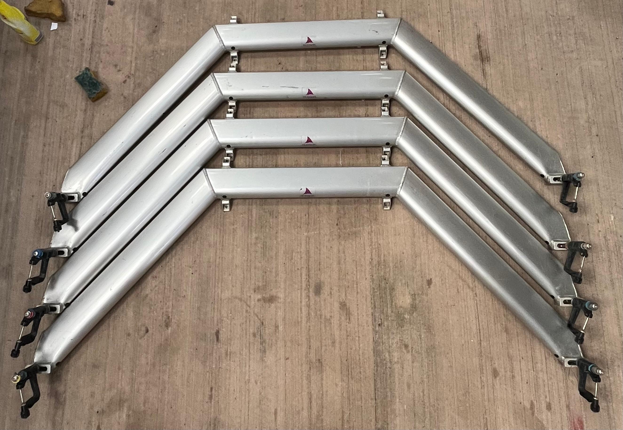 Hudson complete aluminium wing rigger quad/four set - image 2