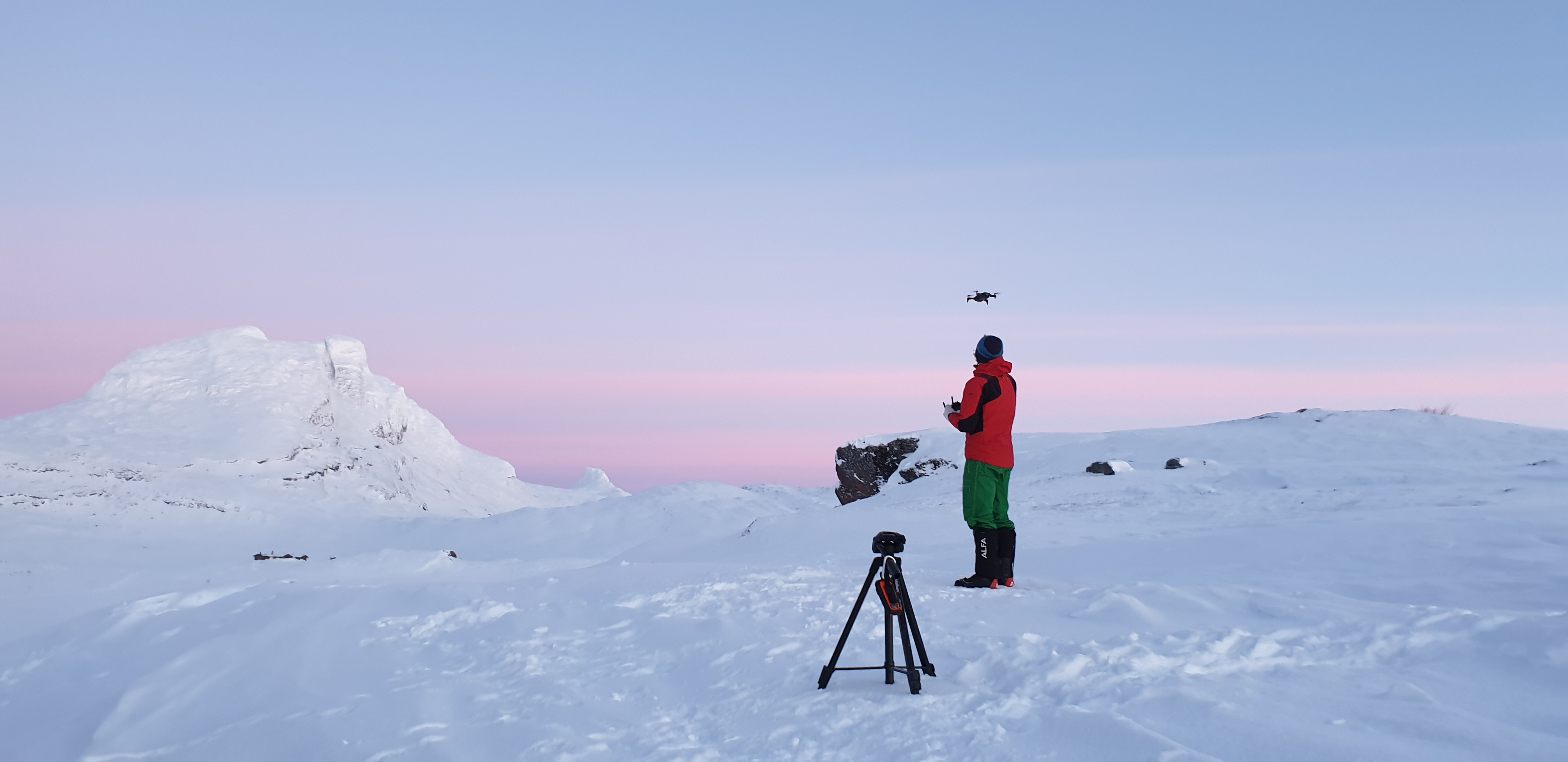 Nord Saulo og drone flygning Nord Saulo og drone flygning