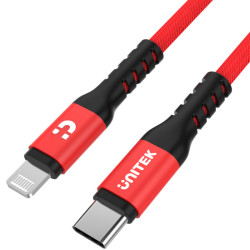 Kabel USB-C/Lightning MFI 1m Iphone UNITEK Wtyk-Wtyk PRO