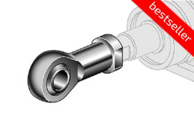 Końcówka prosta z przegubem kulowym M12x1,25 do siłownika D40, ISO15552/6431