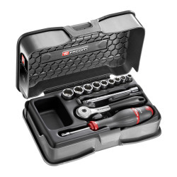 Zestaw nasadek rozmiar napędu 1/4 cala elementy: 12 Facom typ napędu Kwadratowy gniazdo 5.5 , 6 , 7 , 8 , 9 , 10 , 11 ,