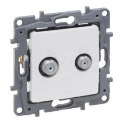 Niloe Selection Gniazdo tv f-f końcowe do instalacji typu gwiazda 1db perła 762449