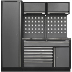 Sealey APMSSTACK09SS Superline Pro 1.96m Storage System Stainless Steel Worktop