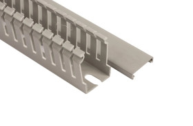 Korytko grzebieniowe samogasnące 25x40 szare z pokrywą UV ECS2540 /2m/ (opak. 100m)