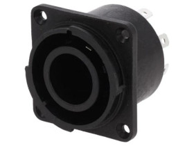 Złącze okrągłe konektory 4,8mm lutowanie CLIFFCON 10A 250VAC FCR2074