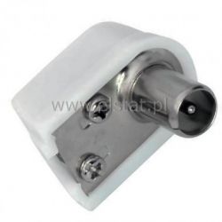 Wtyk anteny.TV kątowy mały