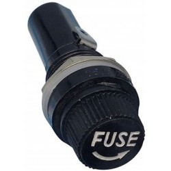 Oprawka gniazdo bezpiecznika szkalnego 6x30 mm 15A do obudowy przykręcane