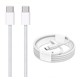 KABEL IPHONE USB C PD 1M 60W BIALY