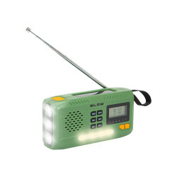 Radioodbiornik AM/FM BLOW RA13 analog przenośny solar na korbkę / 77-551