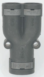 Łącznik do kanałów kablowych PMA 17mm Element Y PA 6 IP66 Czarny