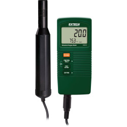 Extech DO210 Oxygen Detector Measures DO, % O2, Temp; Auto Temp Comp.