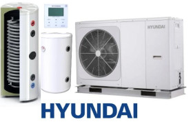 Zestaw Pompa Ciepła HYUNDAI Monoblok 16kW + Zbiornik buforowy SL 245L + SOLITANK Zasobnik stojący CWU 245L z wężownicą 3.83m2