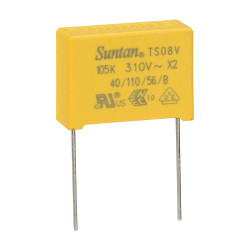 Suntan TS08V0A9105KBB0G0R 1uF &#xB1;10% 310VAC X2 Mini Polyprop Film Capacitor