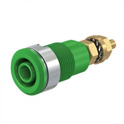 Gniazdo bezpieczne bananowe SLB4-G zielone