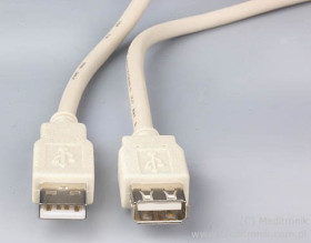 Kabel przedłużacz USB A-A, 2.0, wtyk/gniazdo, długość 3m
