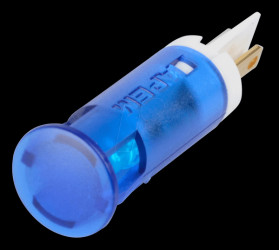 QS101XXB12 Indicator LED, 12 V DC, 10 mm, FASTON, blue