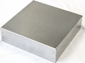 Aluminum enclosure, (L x W x H) 178 x 178 x 51 mm, natural, 1444-772