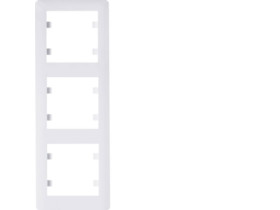 LUMINA SOUL Ramka 3 potrójna pionowa biała WL5130 HAGER