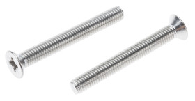 Śruby maszynowe M5 łeb z łbem stożkowym Stal nierdzewna długość 40.0mm skok 0.80mm