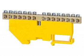 Listwa ochronna 15-modułowa 15x16mm2 wysoka podstawa - żółta