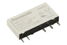 Przekaźnik; elektromagnetyczny miniaturowy; APF30212; 12V; DC; 6A; 250V AC; do druku (PCB); Panasonic Electric Works; RoHS