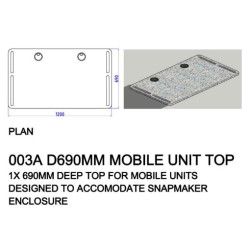 SG Makerspace Mobile Unit Deep Top 690mm