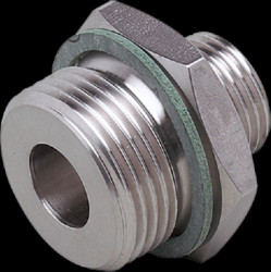Screw-in adapter, 100 bar/10 MPa, M18, G 3/4 for flow and temperature sensors, E40134
