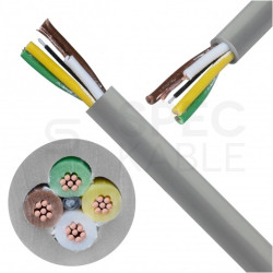Kabel sterowniczy ELITRONIC LIYY 4x0,14mm2 szary 250/350V olejoodporny linka TKD